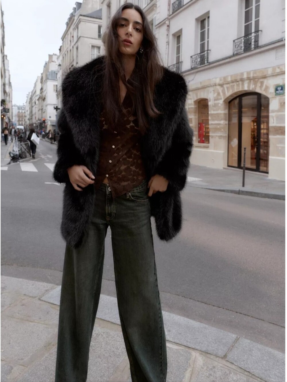 BNWT! Zara Faux Fur Belted Coat